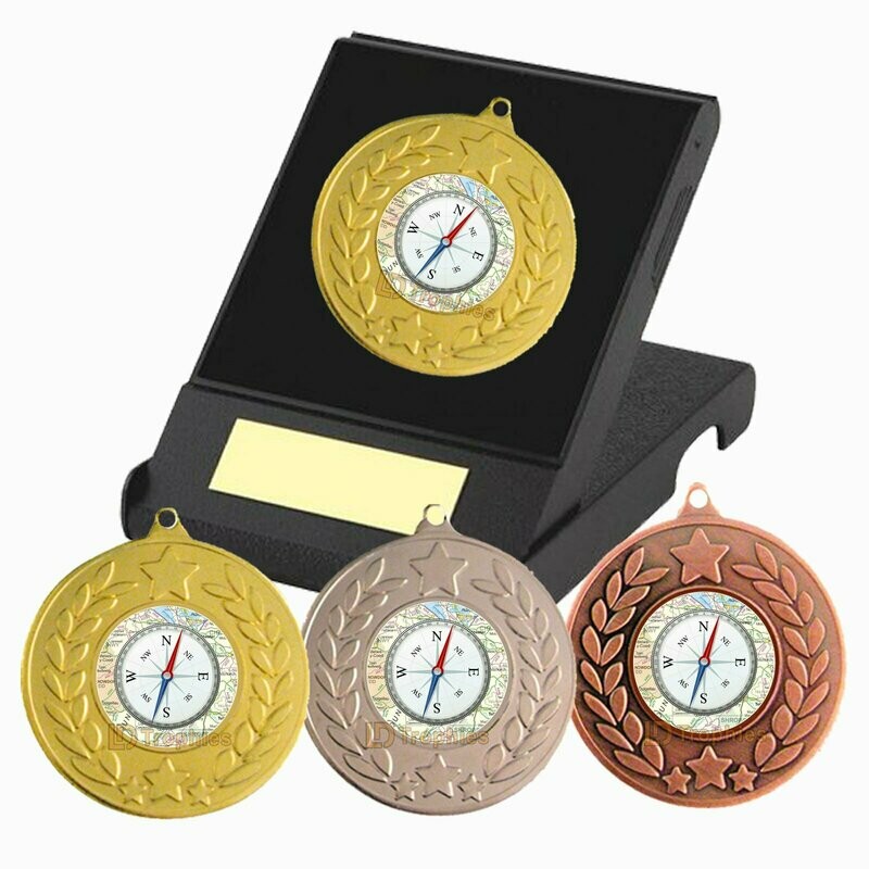 Orienteering Medal in Presentation Box