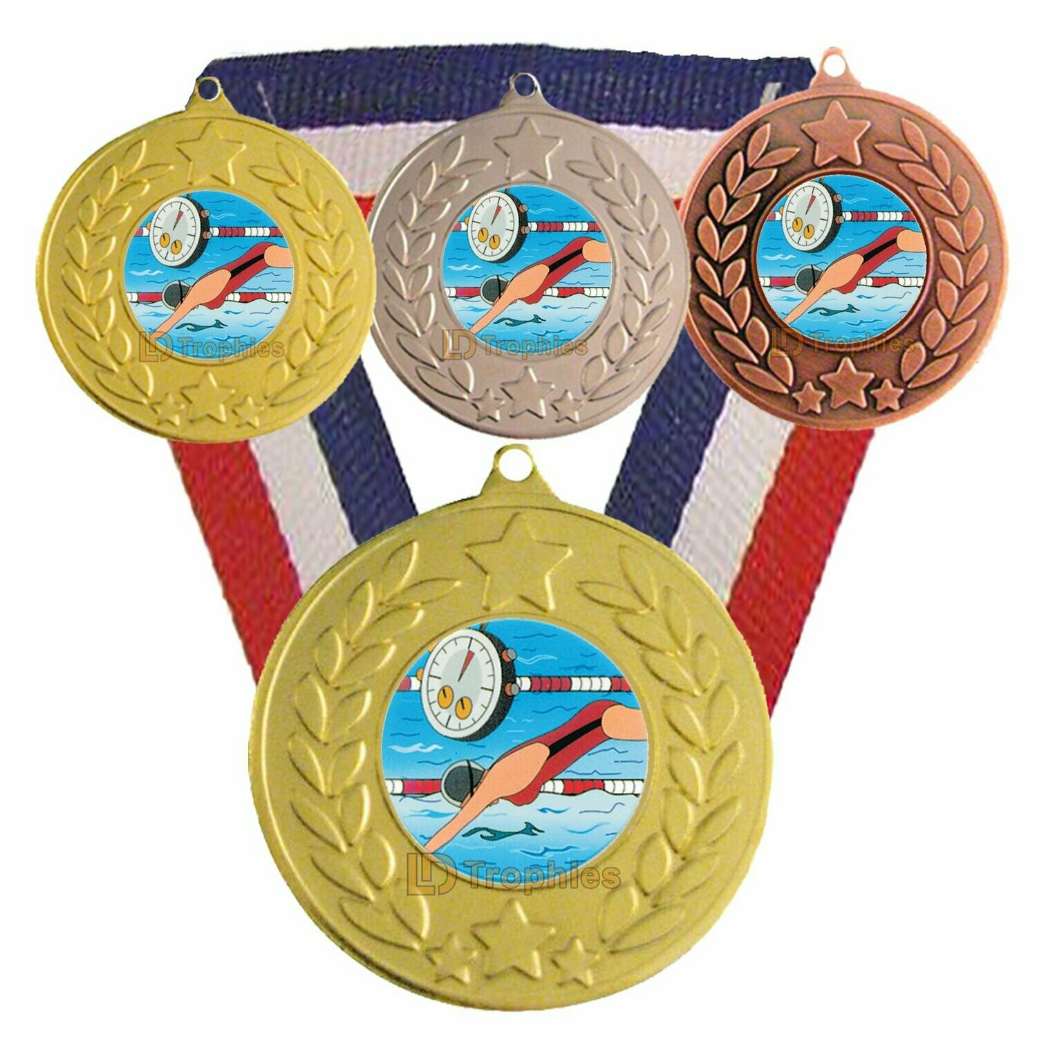 Swimming Medal & Ribbon (Female)