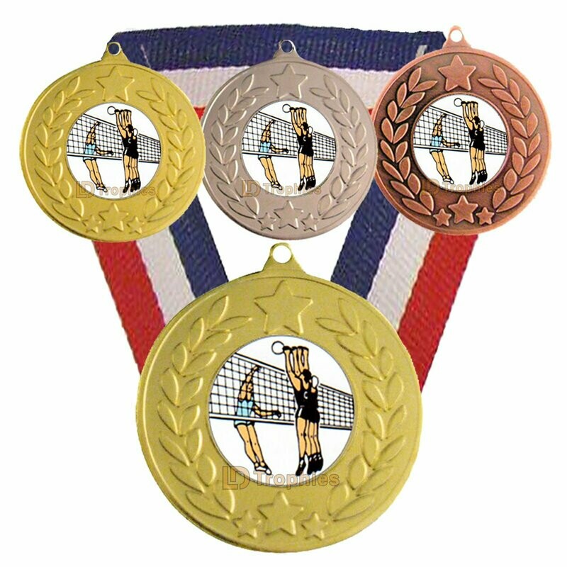 Volleyball Medal & Ribbon