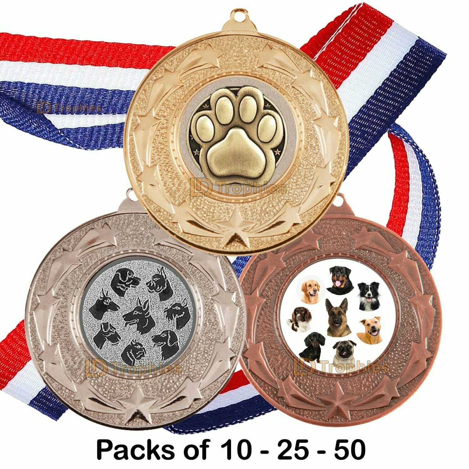 Dog Medal & Ribbon Packs - Canine Awards