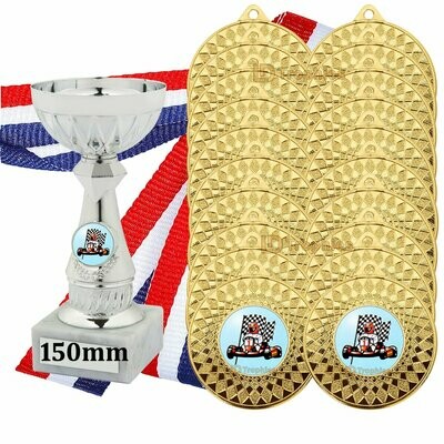 Go Karting Trophy &  Medals Pack