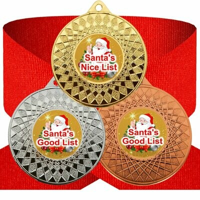 Santa's Nice / Good List Medals