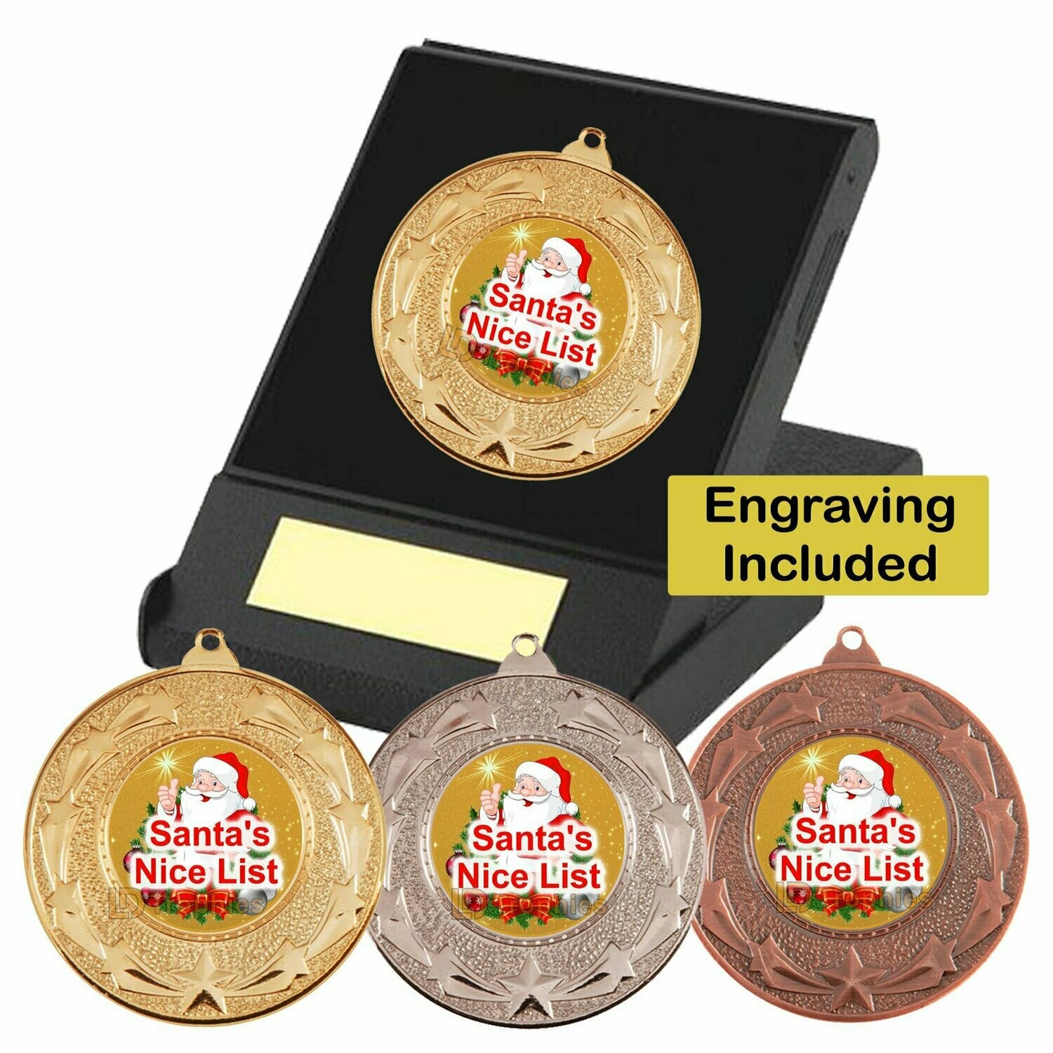 Santa's Nice List Medal in Presentation Box