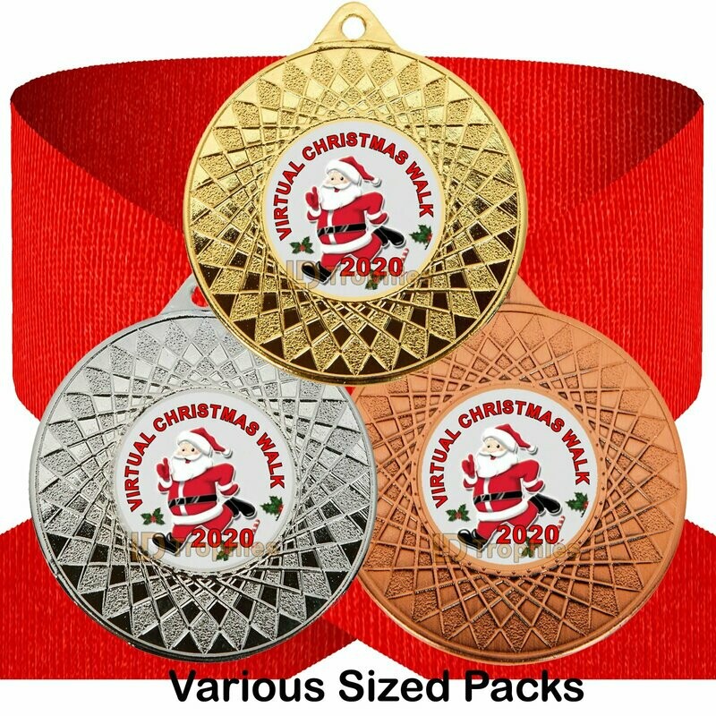 Virtual Christmas Walk Medal & Ribbon Packs