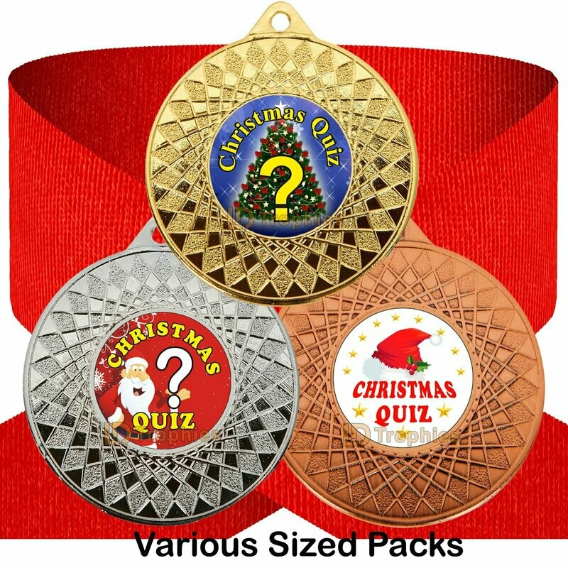 Christmas Quiz Medal & Ribbon Packs