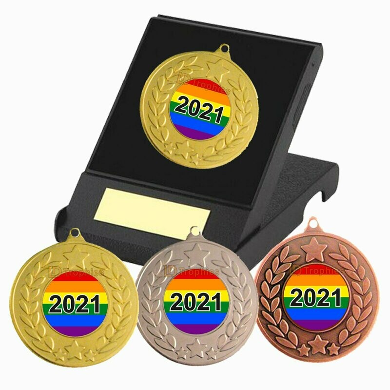 Rainbow / Pride 2021 Medal in Box (Coloured)