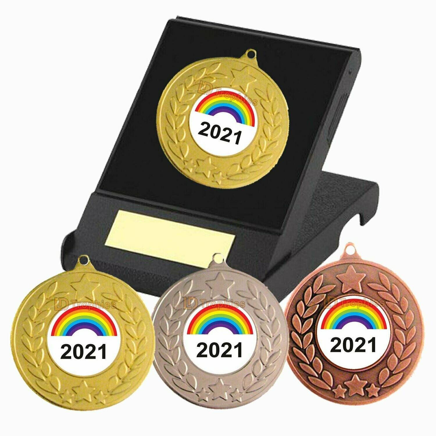 Rainbow / Pride 2021 Medal in Box (Rainbow Arch)