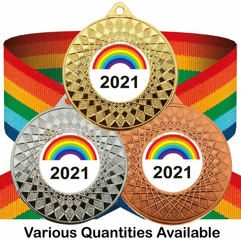 Rainbow / Pride Medals 2021 & Ribbon Packs (Rainbow)