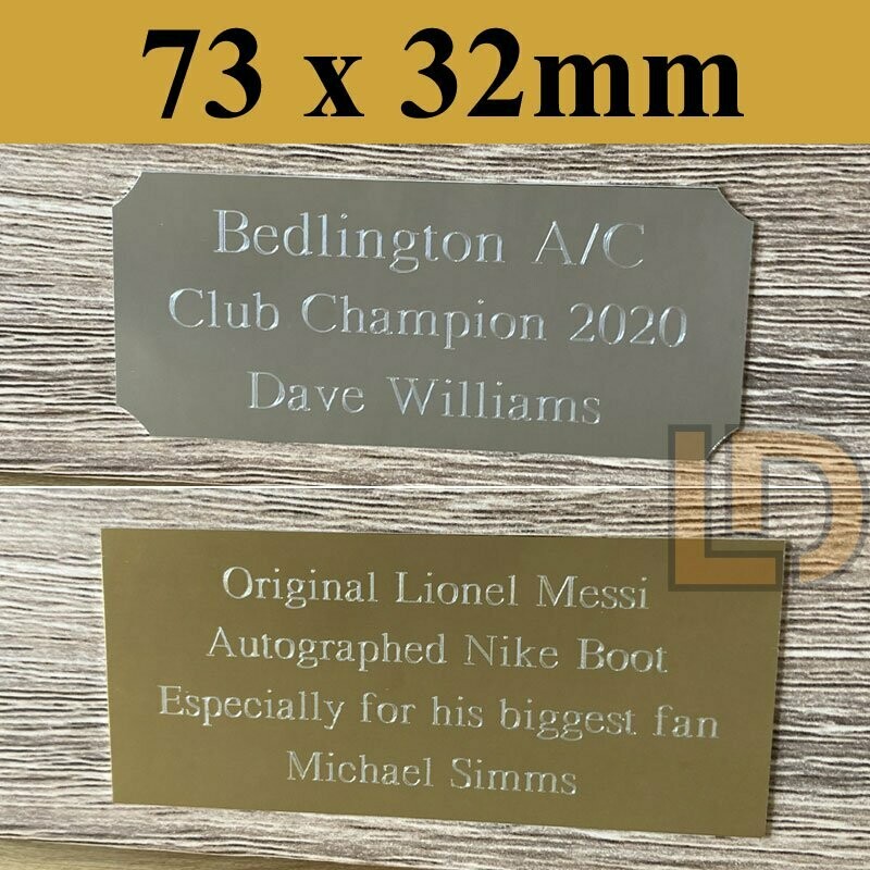 Engraved Plaque 73 x 32mm