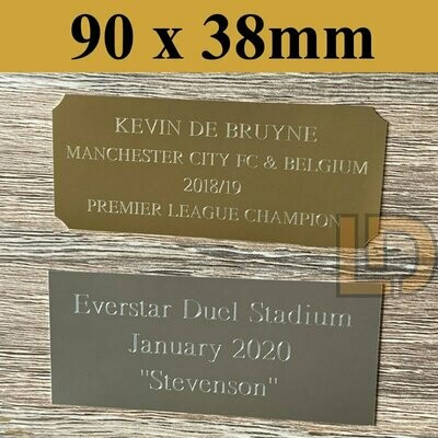 Engraved Plaque 90 x 38mm