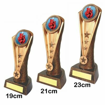 Boxing Trophies - Cobra, Style & Size of Trophy: 19cm - Coloured