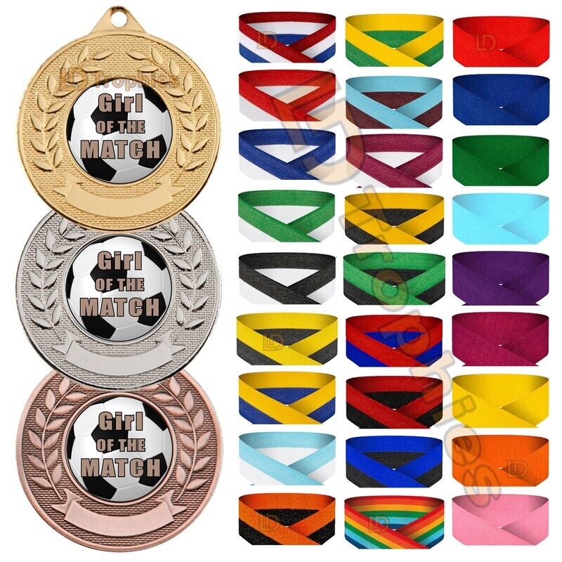 Girl of the Match Medals & Ribbons - Various Packs