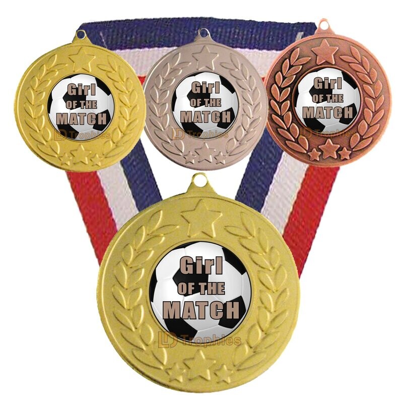 Girl of the Match Medal & Ribbon