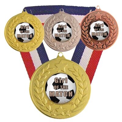 Girl of the Match Medal & Ribbon