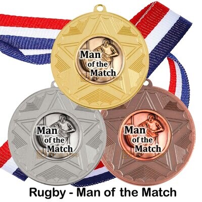 Rugby Medals - Man of the Match