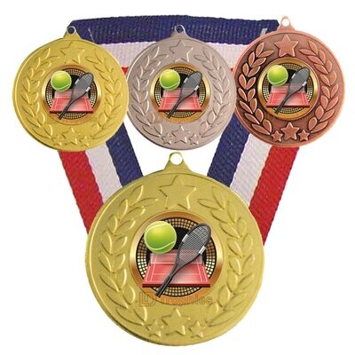 Tennis Medal & Ribbon