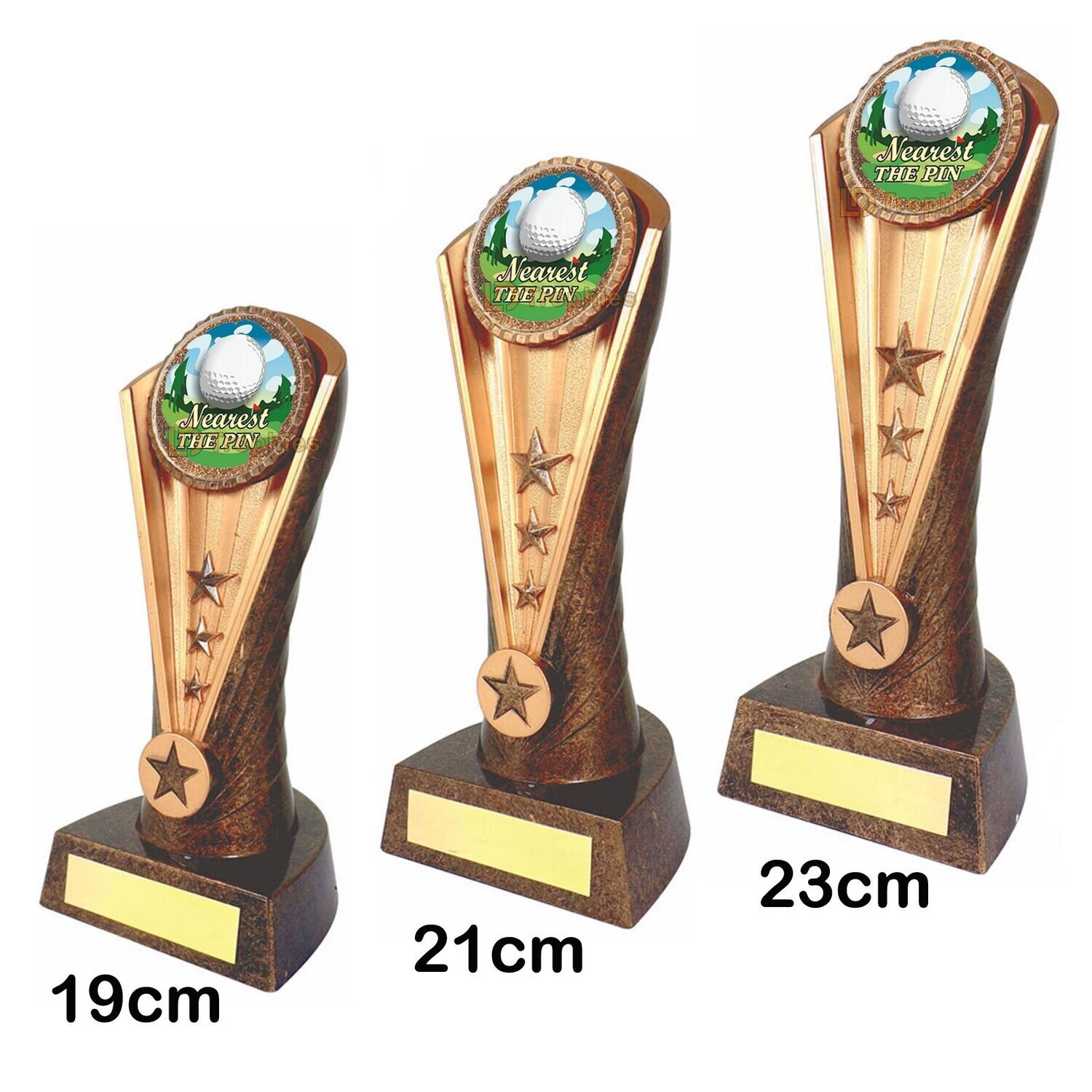 Nearest the Pin Trophies - Cobra, Style & Size of Trophy: 19cm - Coloured