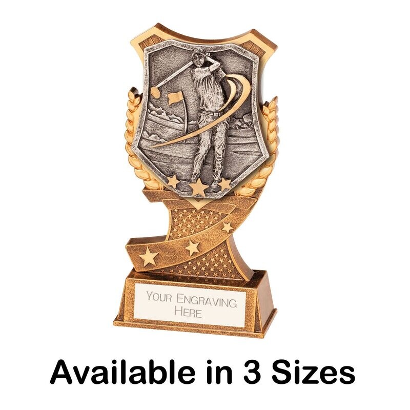Male Golf Trophies - Titan RT22055