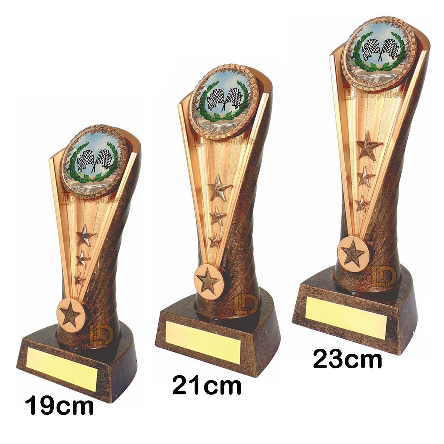 Motorsport / Go Karting Trophies - Cobra, Style & Size of Trophy: 19cm - Coloured
