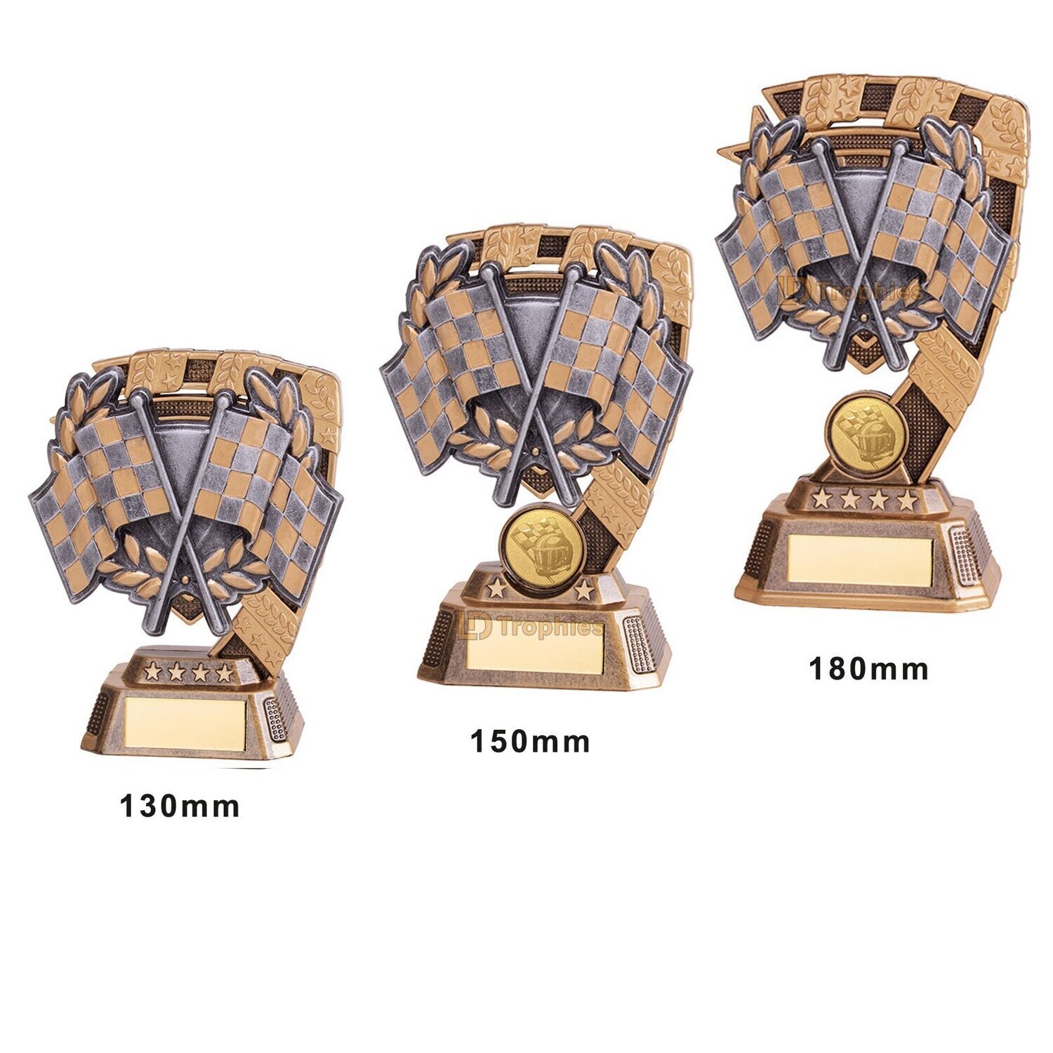 Motorsport / Go Karting Trophies, Size of Trophy: 130mm (A)