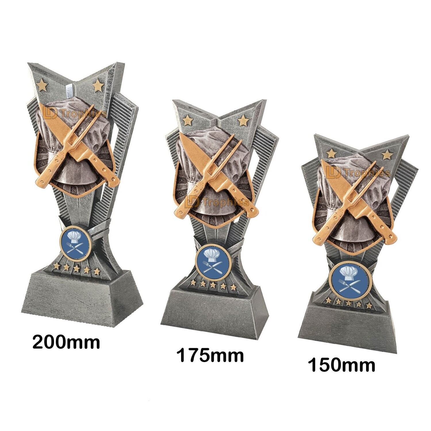 Cooking Trophies - Spectre, Style & Size of Trophy: 150mm High (A)