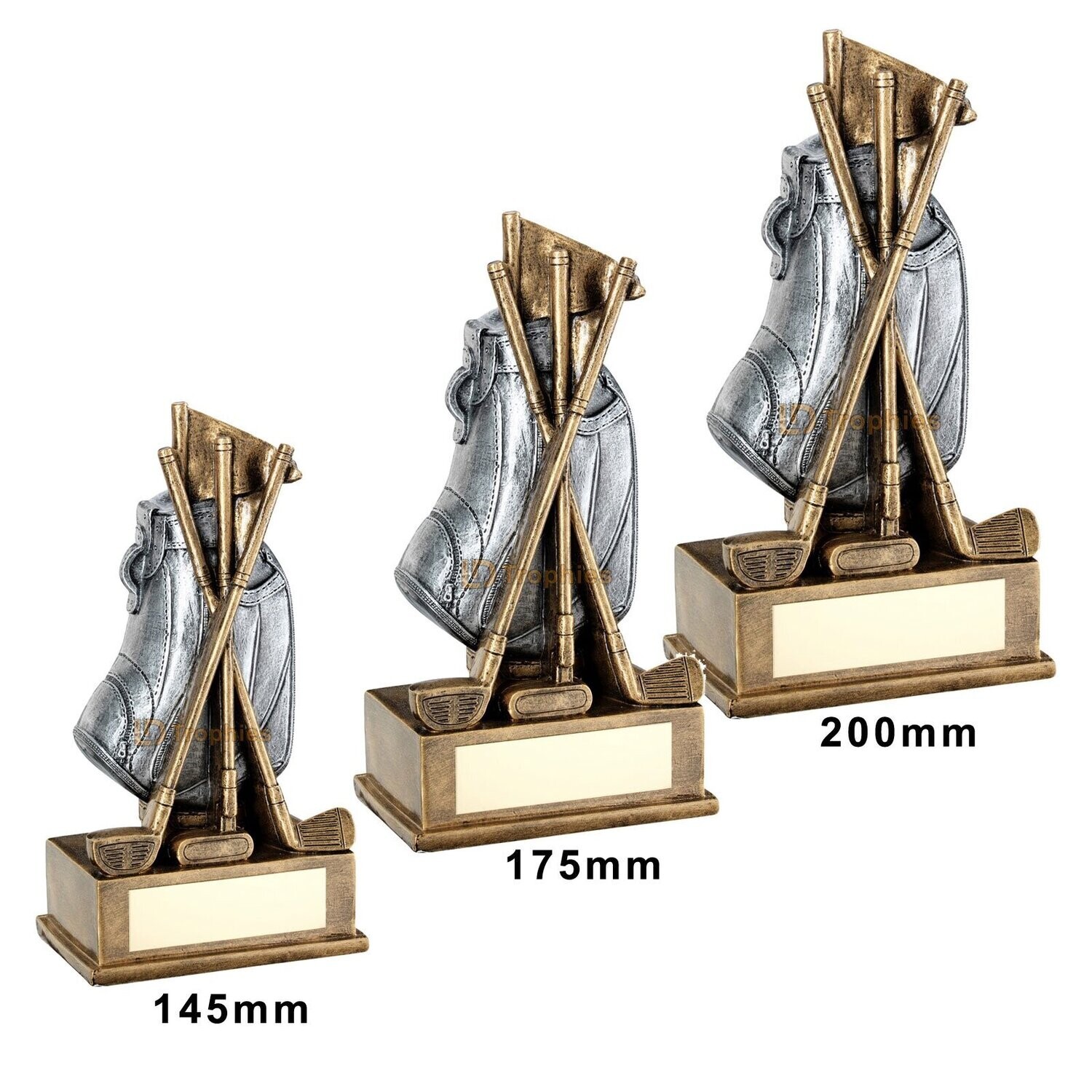 Golf Trophy - RF594, Height of Trophy: 145mm (RF594A)