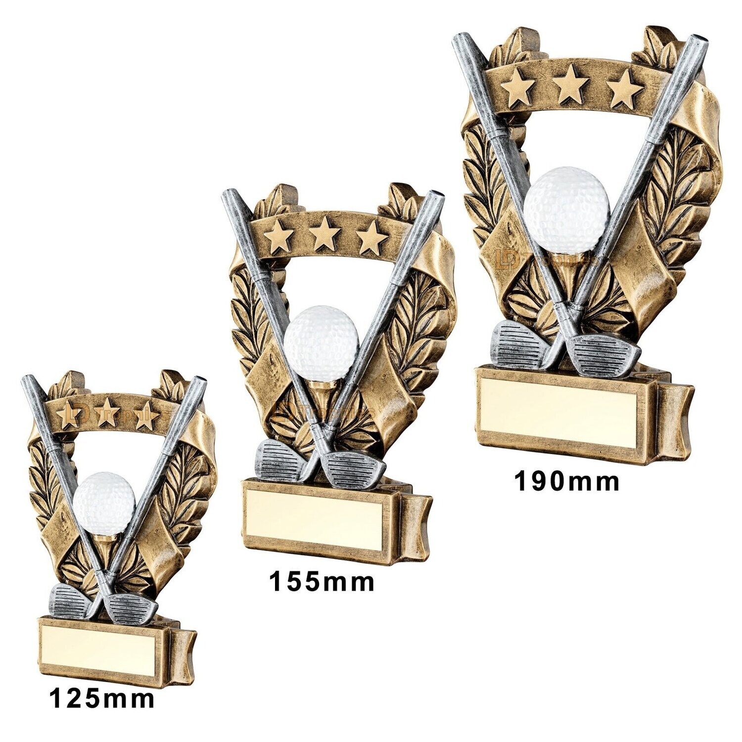 Golf Trophy - RF482, Height of Trophy: 125mm (RF482A)