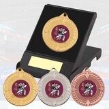 Judo Medal in Presentation Box (Red)