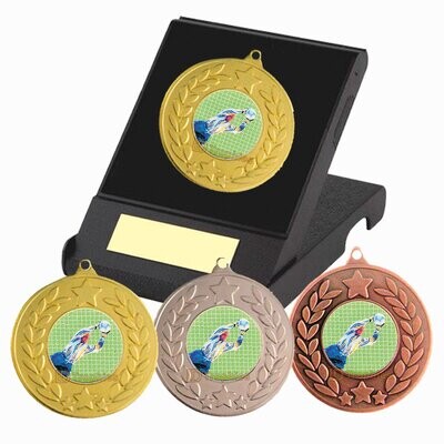 Goalkeeping Football Medal in Presentation Box