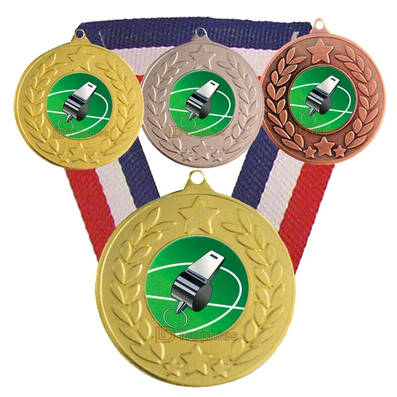 Referee (Whistle) Medal & Ribbon