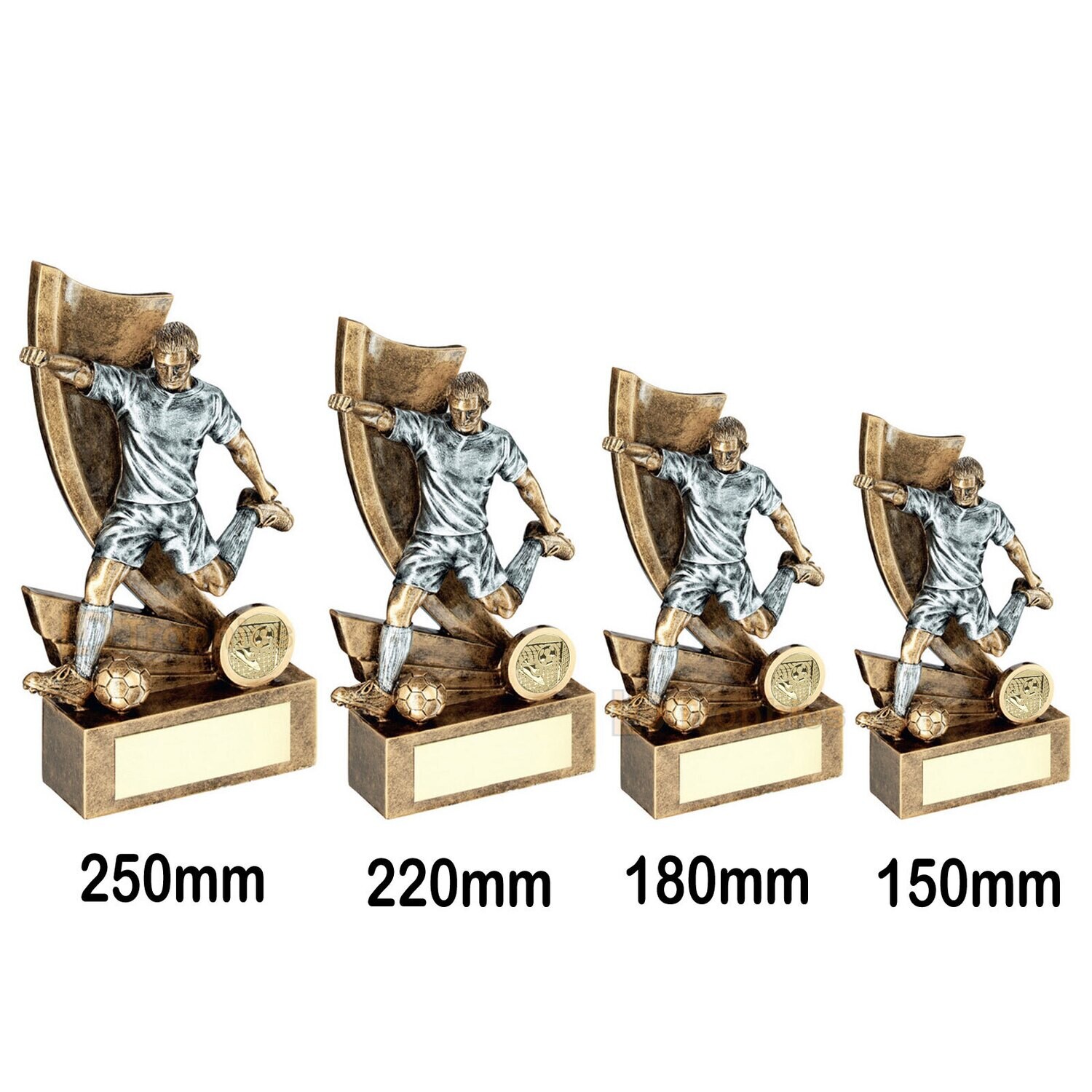 Male Football Trophy - RF145, Size of Award: 150mm - RF145A