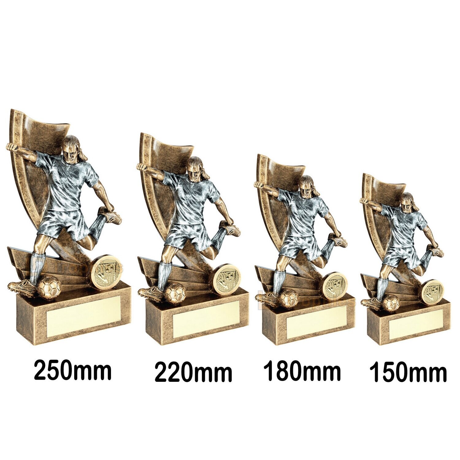 Girls Football Trophy - RF146, Size of Award: 150mm - RF146A