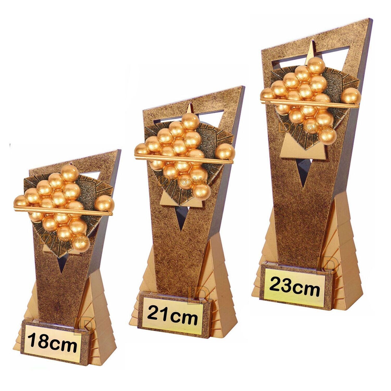 Snooker Trophies - Edge | Cobra, Style & Size of Trophy: Edge - 18 cm