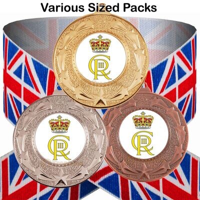 King Charles III Coronation Medals & UJ Ribbon Packs