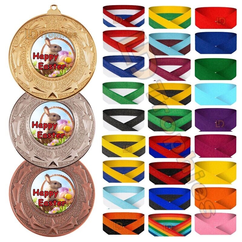 Happy Easter Bunny Medals - Various Packs
