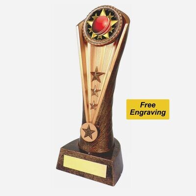 Cricket Cobra Trophies with Glass Image