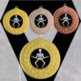 Halloween Skeleton Medal with Black Ribbon