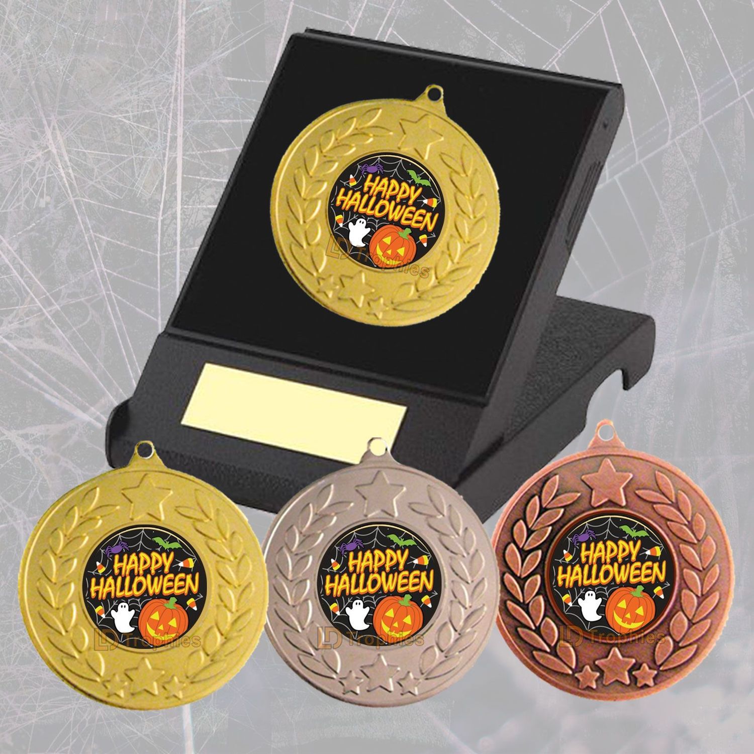 Happy Halloween Medal in Presentation Box