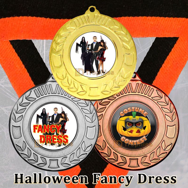 Halloween Fancy Dress Medal & Ribbon Packs