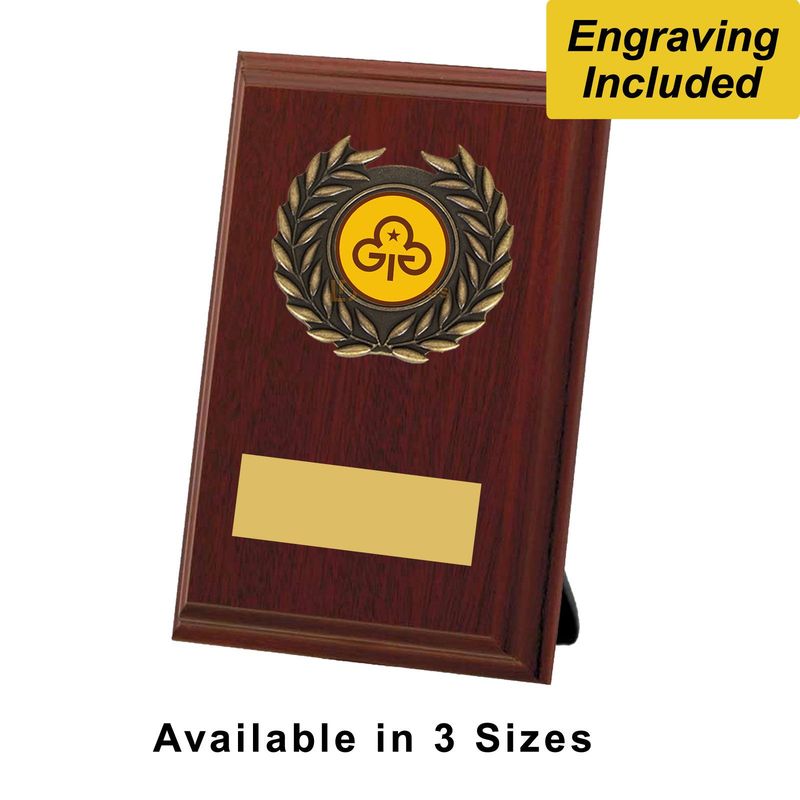 Brownies Shield / Plaque - New Brownie Trefoil