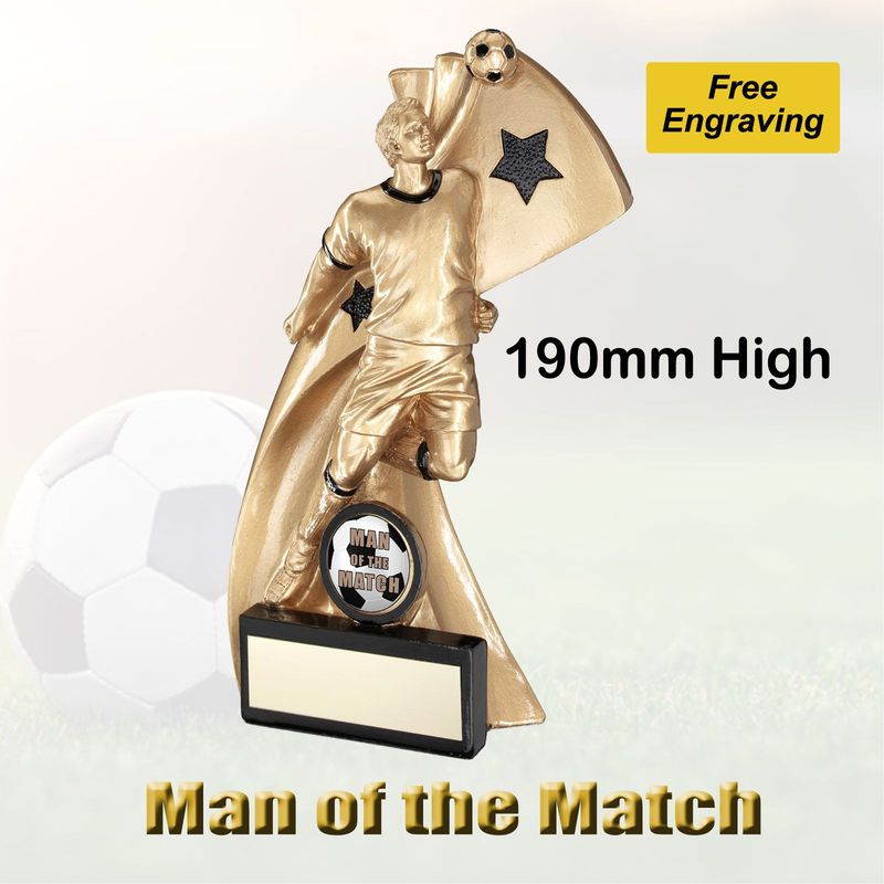 Man of the Match Football Trophy - RF977B