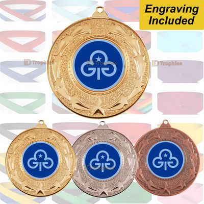 Girl Guides Medal & Ribbon - New Guides Trefoil