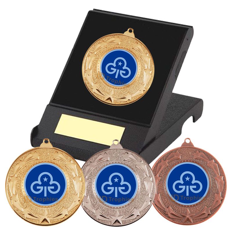 Guides Medal (New Trefoil) in Presentation Box