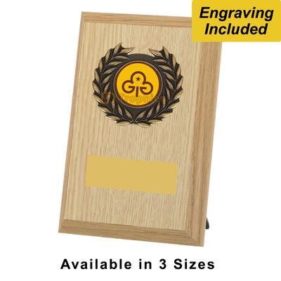 Brownies Shield / Plaque - New Brownie Trefoil