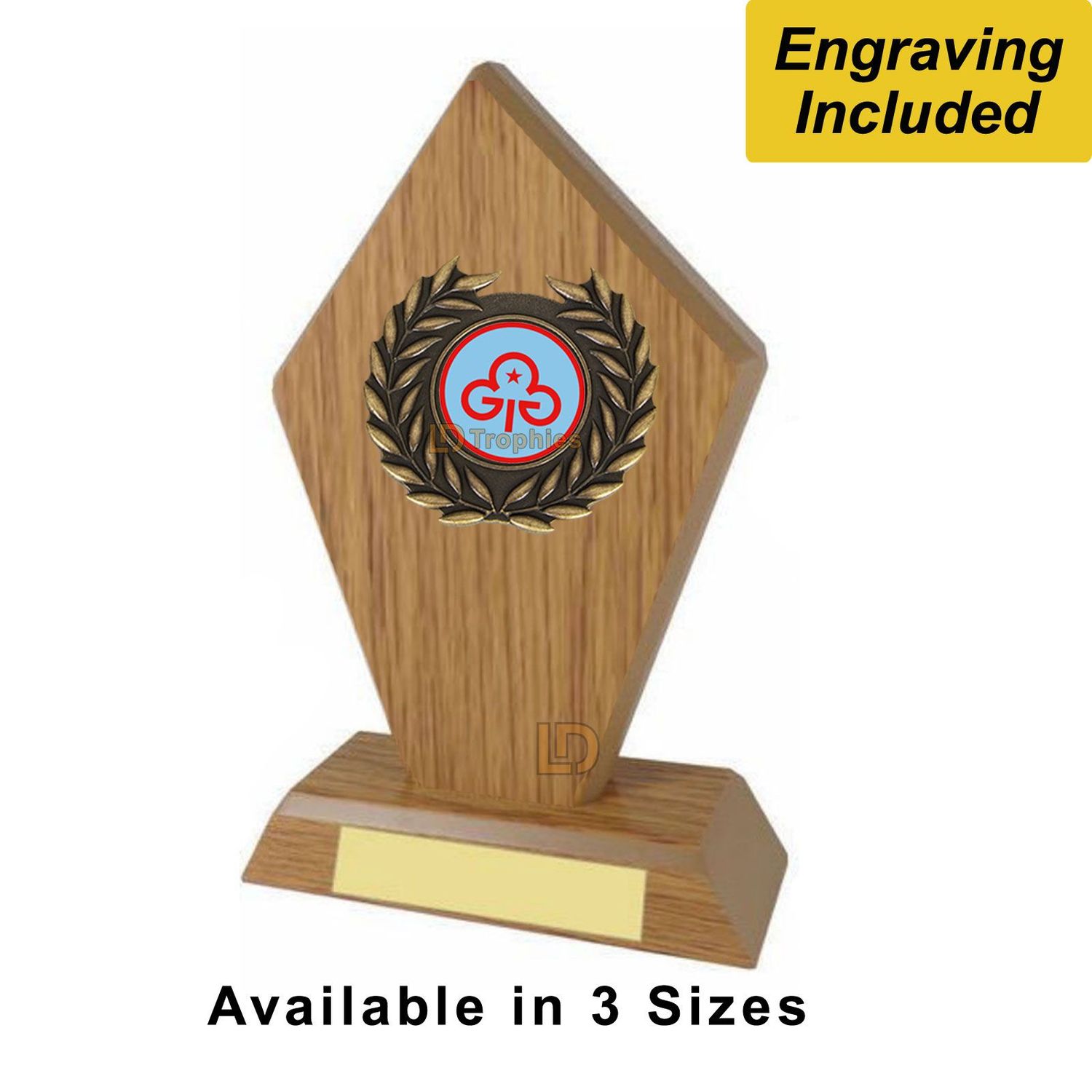 Rainbows Trophy - New Trefoil - Diamond Stand