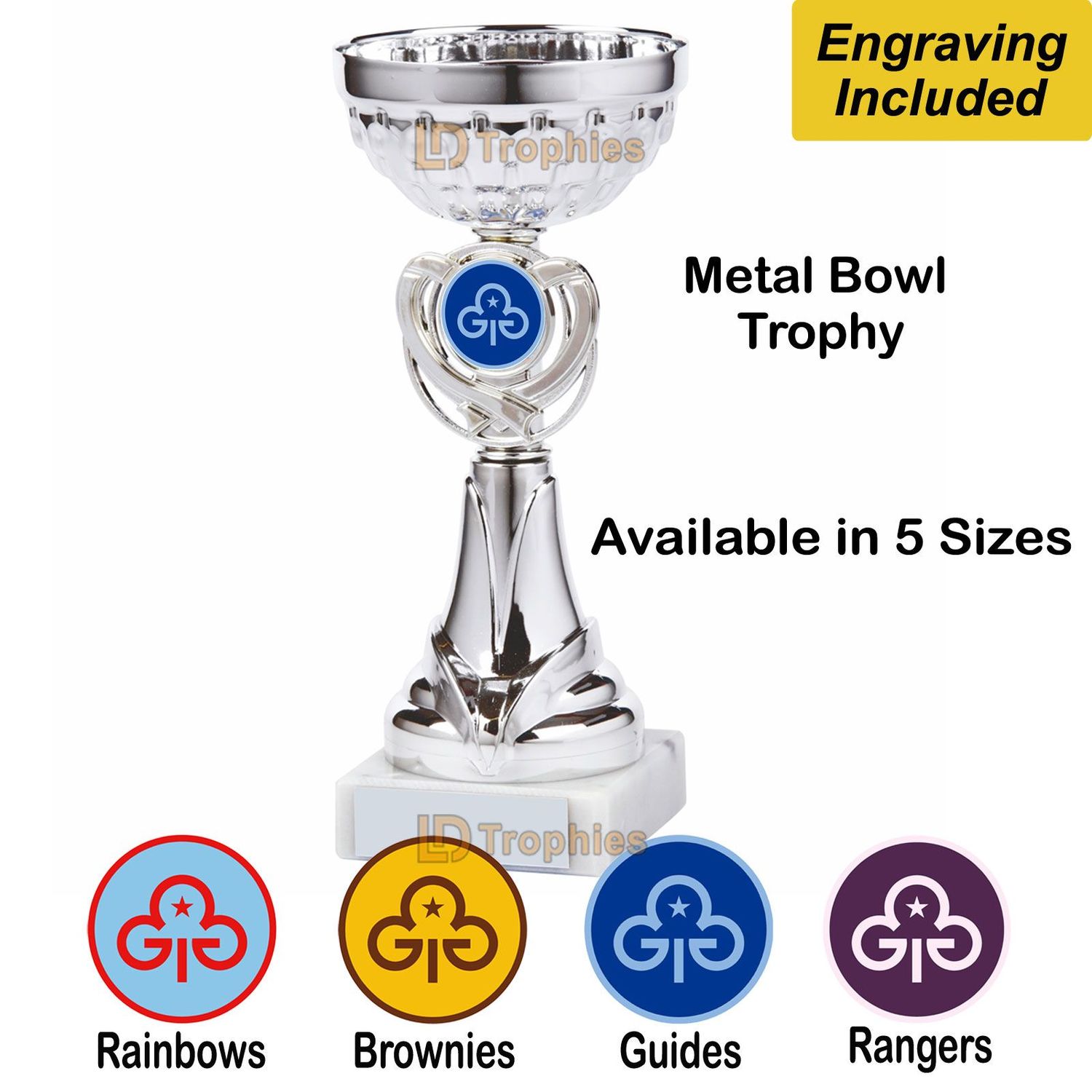 Guides, Brownies Cups/ Trophies - Silver