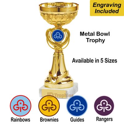 Guides, Brownies Cups/ Trophies - Gold