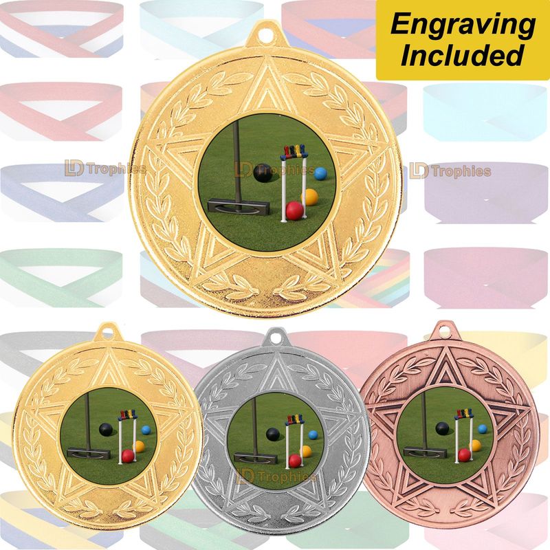 Croquet  Medal & Ribbon - Caesar Range