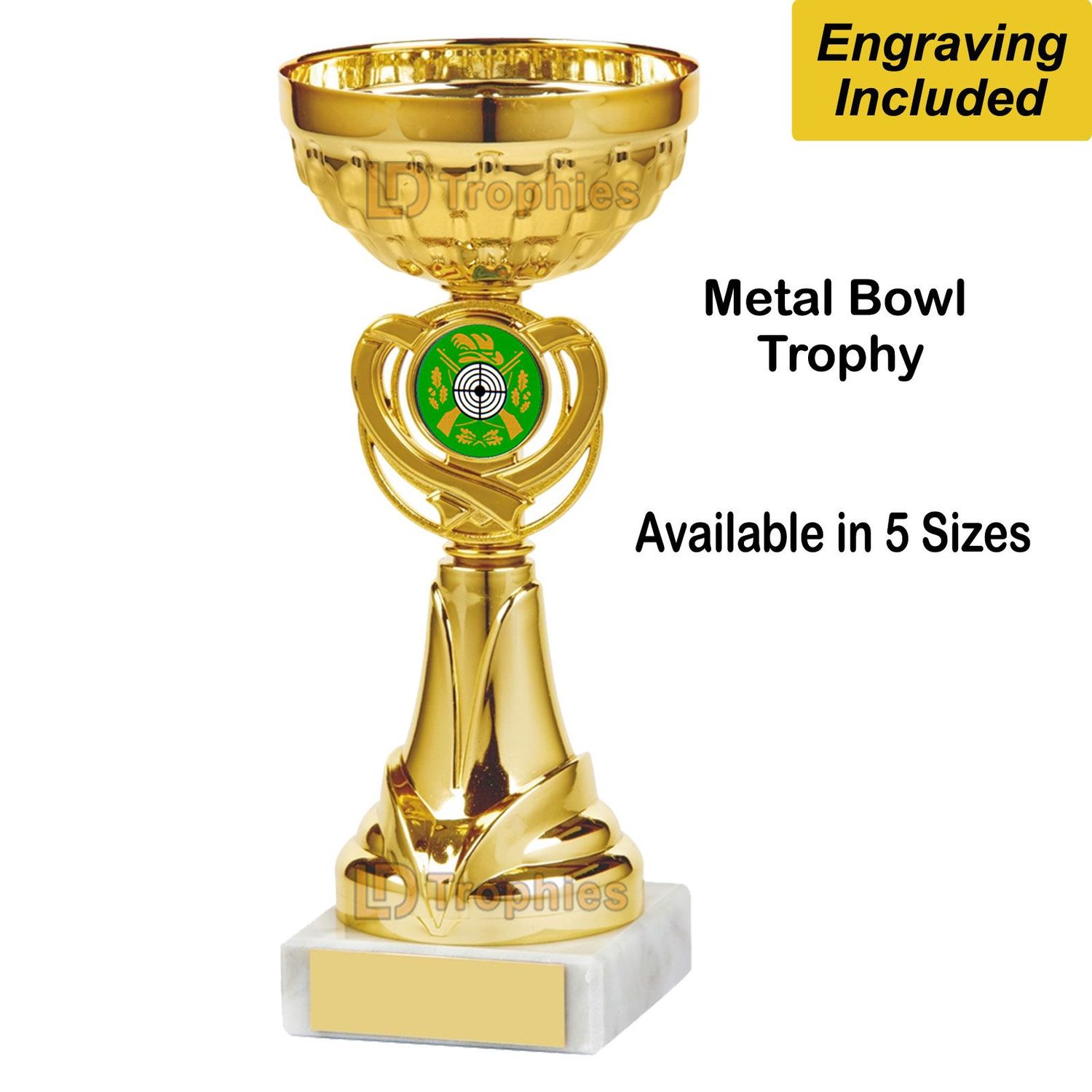 Target Shooting Trophies / Cups - Gold