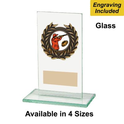 Glass Clay Pigeon Shooting Trophies - Warrior Range